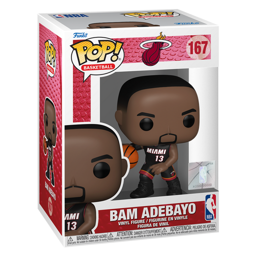 Funko Pop! NBA Basketball - Bam Adebayo Miami Heat #167 - Pop Basement