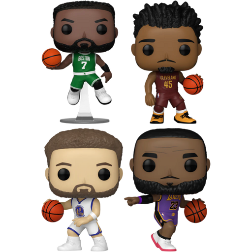 Funko Pop! NBA Basketball - Bounce Pass Bundle - Set of 4 - Pop Basement