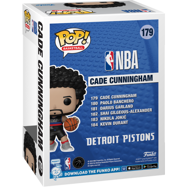 Funko Pop! NBA Basketball - Cade Cunningham (Detroit Pistons) #179 - Pop Basement