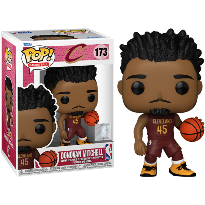 Funko Pop! NBA Basketball - Donovan Mitchell Cavaliers #173 - Pop Basement