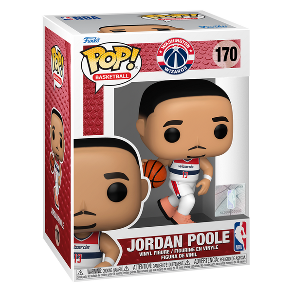 Funko Pop! NBA Basketball - Jordan Poole Washington Wizards #170 - Pop Basement