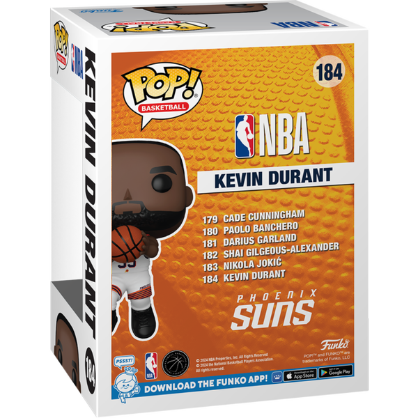 Funko Pop! NBA Basketball - Kevin Durant (Phoenix Suns) #184 - Pop Basement