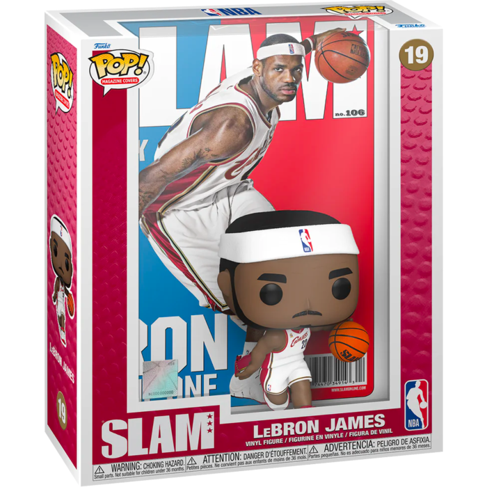 Funko Pop! NBA Basketball - LeBron James SLAM #19 - Pop Basement