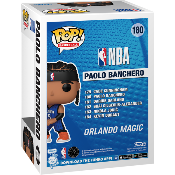 Funko Pop! NBA Basketball - Paolo Banchero (Orlando Magic) #180 - Pop Basement