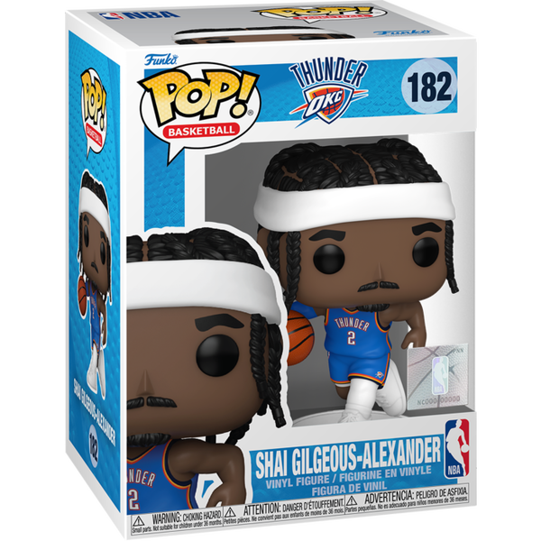 Funko Pop! NBA Basketball - Shai Gilgeous-Alexander (Oklahoma City Thunder) #182 - Pop Basement