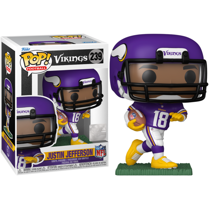 Funko Pop! NFL Football - Justin Jefferson Vikings #239 - Pop Basement