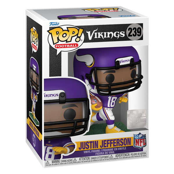 Funko Pop! NFL Football - Justin Jefferson Vikings #239 - Pop Basement