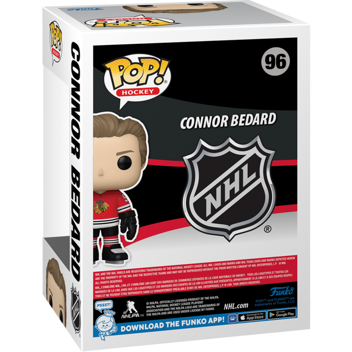 Funko Pop! NHL Hockey - Connor Bedard Chicago Blackhawks #96 - Pop Basement