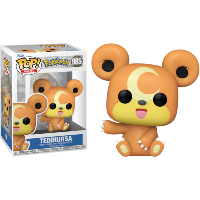 Funko Pop! Pokemon - Teddiursa #985 - Pop Basement