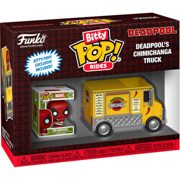 Funko Pop! Rides - Deadpool - Deadpool's Chimichanga Truck Bitty #10 - Pop Basement