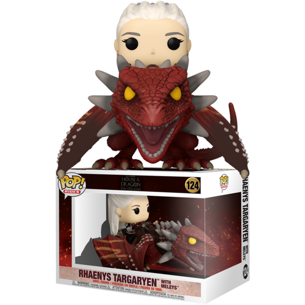 Funko Pop! Rides - Game of Thrones - House of the Dragon - Rhaenys Targaryen with Meleys #124 - Pop Basement