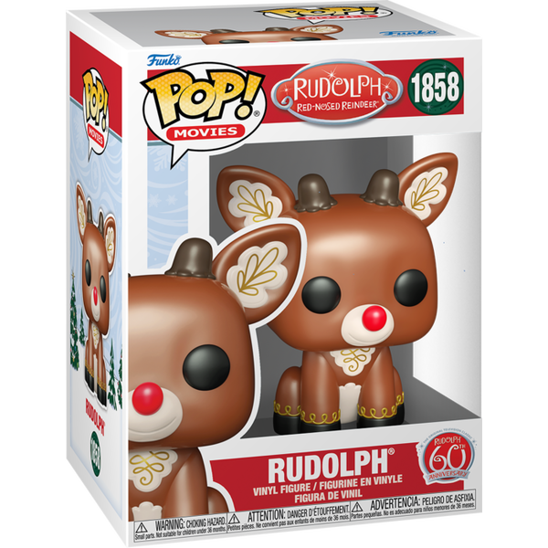 Funko Pop! Rudolph the Red-Nosed Reindeer (1964) - Rudolph 60th Anniversary #1858 - Pop Basement