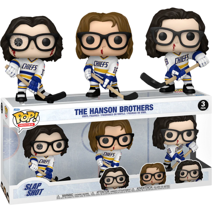 Funko Pop! Slap Shot - The Hanson Brothers - 3-Pack - Pop Basement