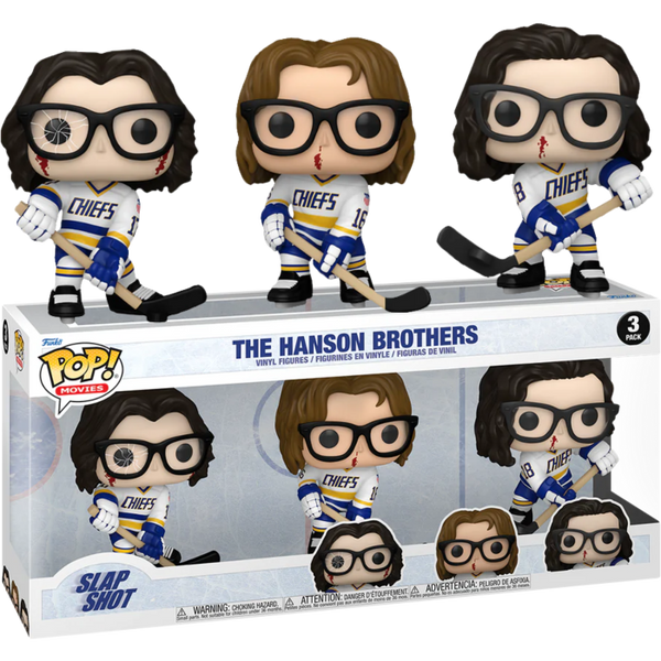 Funko Pop! Slap Shot - The Hanson Brothers - 3-Pack - Pop Basement