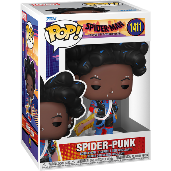 Funko Pop! Spider-Man - Across the Spider-Verse - Spider-Punk (Unmasked) #1411 - Pop Basement