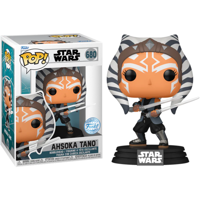 Funko Pop! Star Wars - Ahsoka - Ahsoka Tano with Dual Lightsabers #680 - Pop Basement