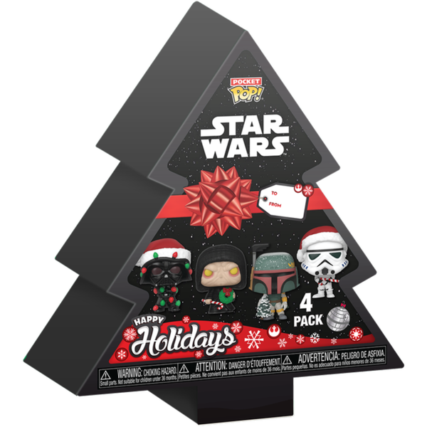 Funko Pop! Star Wars - Christmas Tree Holiday Box Pocket - 4-Pack - Pop Basement