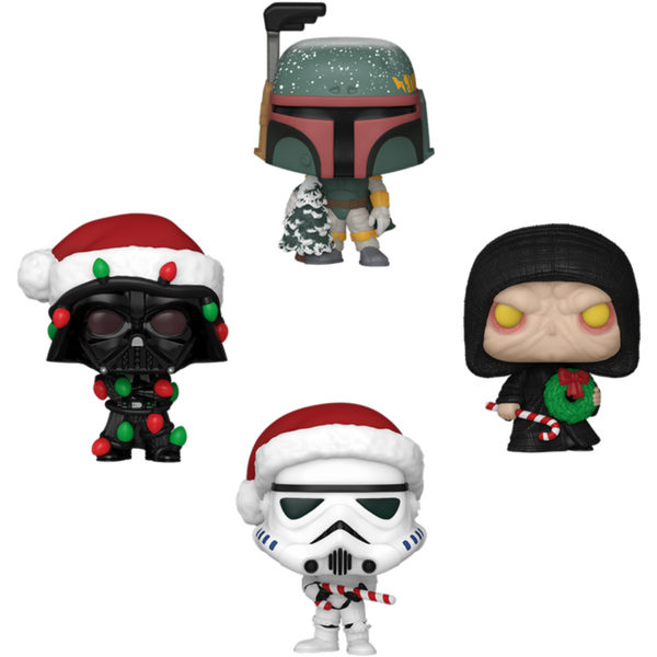 Funko Pop! Star Wars - Christmas Tree Holiday Box Pocket - 4-Pack - Pop Basement