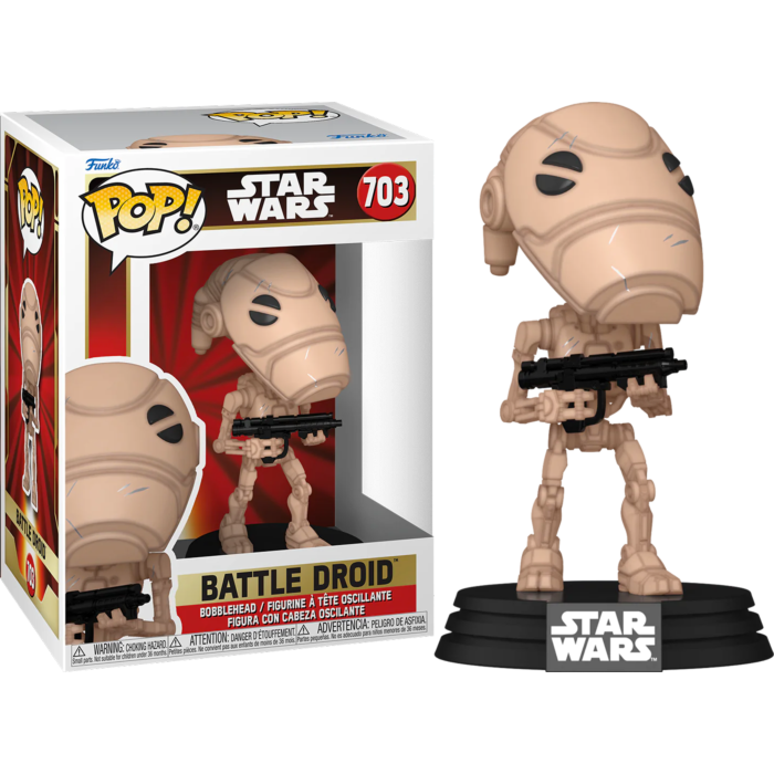 Funko Pop! Star Wars Episode I - The Phantom Menace - B1 Battle Droid 25th Anniversary #703 - Pop Basement