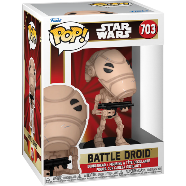Funko Pop! Star Wars Episode I - The Phantom Menace - B1 Battle Droid 25th Anniversary #703 - Pop Basement