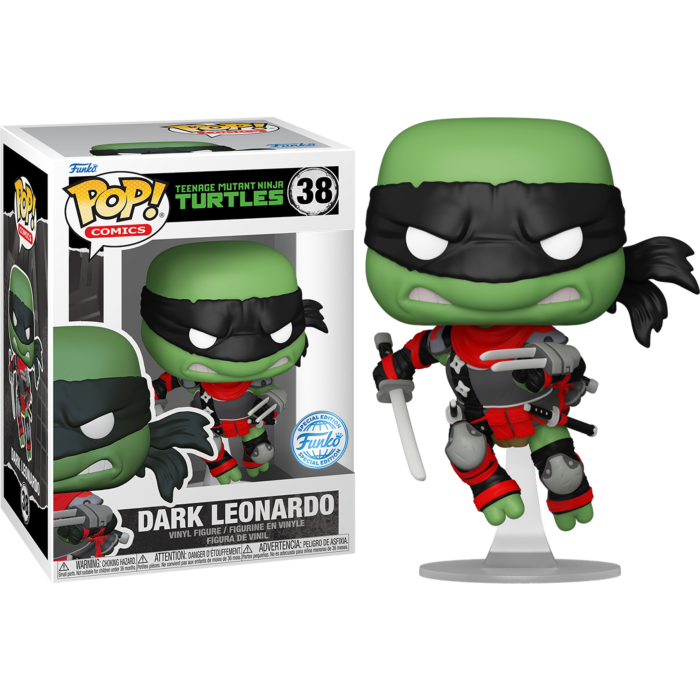 Funko Pop! Teenage Mutant Ninja Turtles - Dark Leonardo #38 - Pop Basement