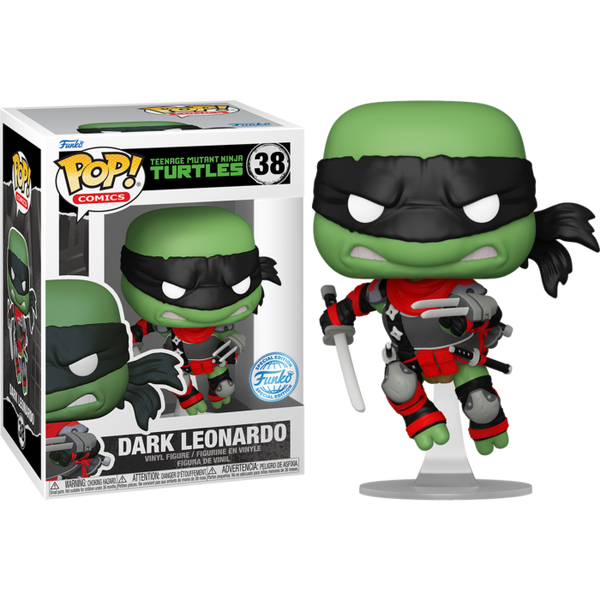 Funko Pop! Teenage Mutant Ninja Turtles - Dark Leonardo #38 - Pop Basement