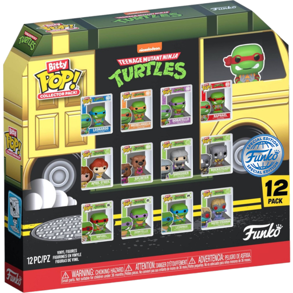 Funko Pop! Teenage Mutant Ninja Turtles - Party Wagon Bitty - 12-Pack - Pop Basement