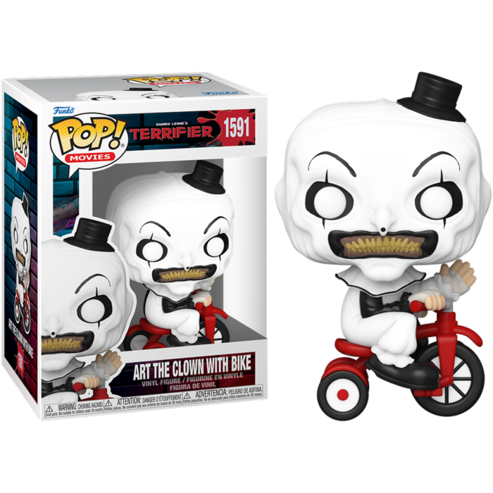 Funko Pop! Terrifier - Art The Clown with Bike #1591 - Pop Basement