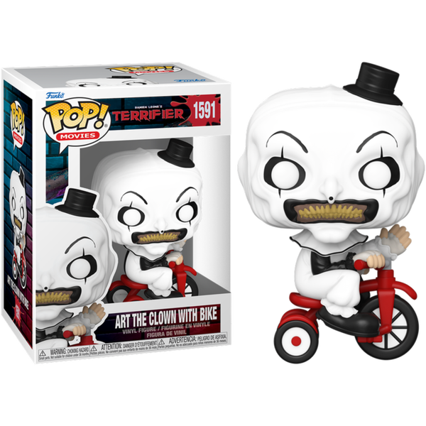 Funko Pop! Terrifier - Art The Clown with Bike #1591 - Pop Basement