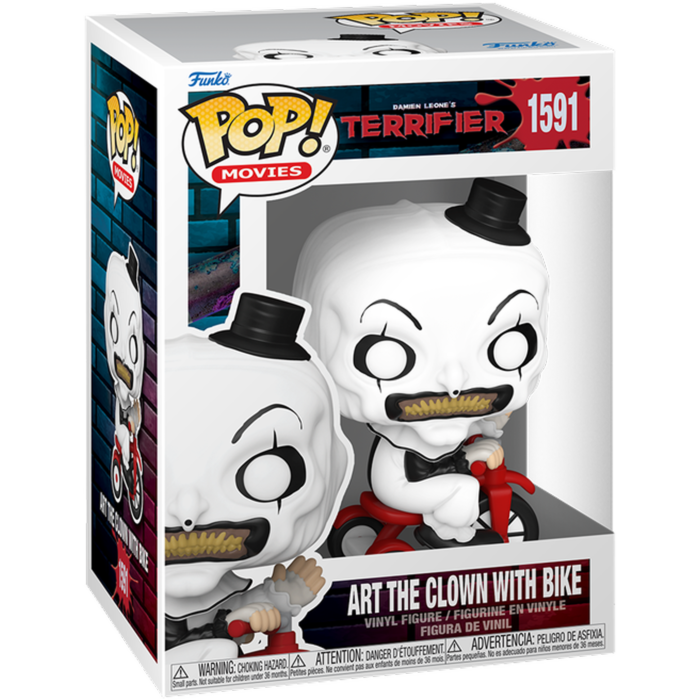 Funko Pop! Terrifier - Art The Clown with Bike #1591 - Pop Basement