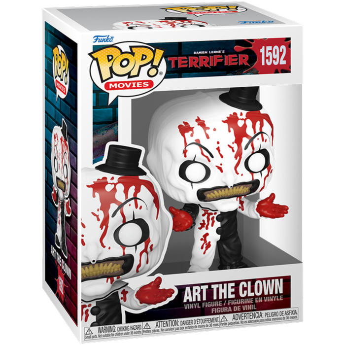 Funko Pop! Terrifier - Art The Clown with Blood #1592 - Pop Basement