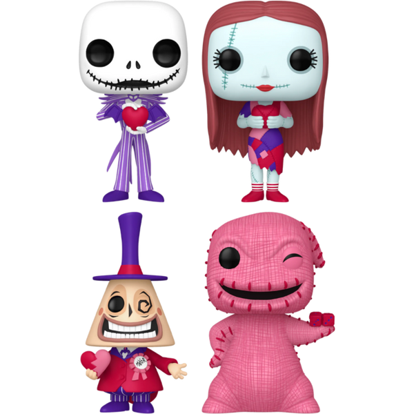 Funko Pop! The Nightmare Before Christmas - Halloween Town Valentines Bundle - (Set of 4) - Pop Basement