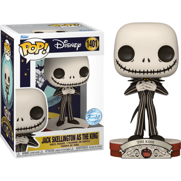 Funko Pop! The Nightmare Before Christmas - Jack Skellington as the King #1401 - Pop Basement