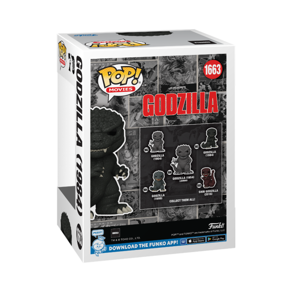 Funko Pop! The Return of Godzilla (1984) - Godzilla 70th Anniversary #1663 - Chase Chance - Pop Basement