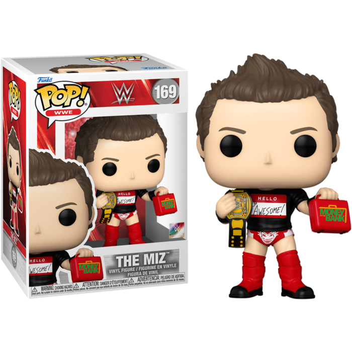 Funko Pop! WWE - The Miz with Money in the Bank Briefcase #169 - Pop Basement