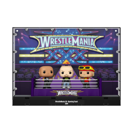 Funko Pop! WWE - WrestleMania 30 - The Rock, "Stone Cold" Steve Austin & Hulk Hogan Opening Toast #05 - Pop Basement
