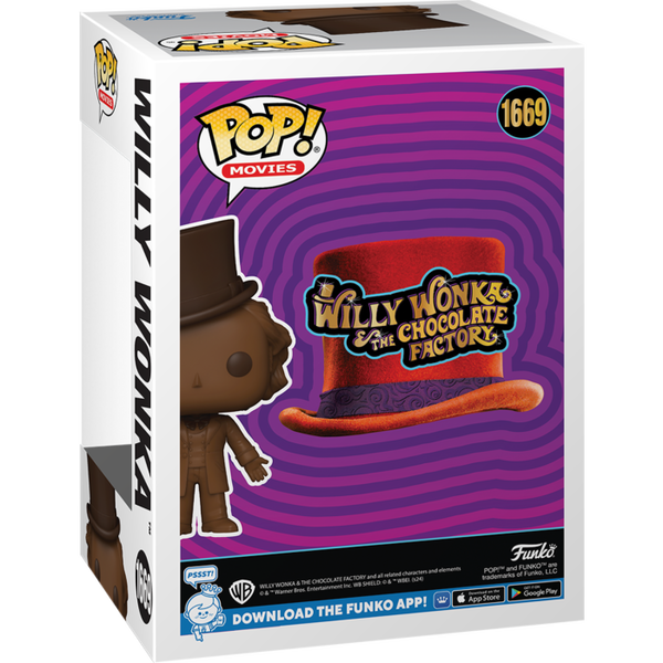 Funko Pop! Willy Wonka and the Chocolate Factory - Willy Wonka (Chocolate Bar) Scented #1669 - Pop Basement