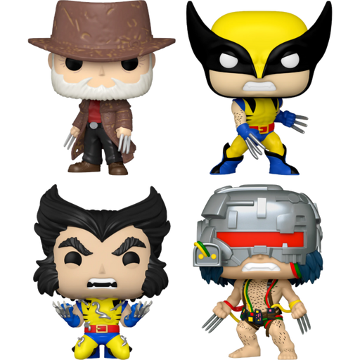 Funko Pop! Wolverine - 50 Years - Claws Out Bundle - (Set of 4) - Pop Basement