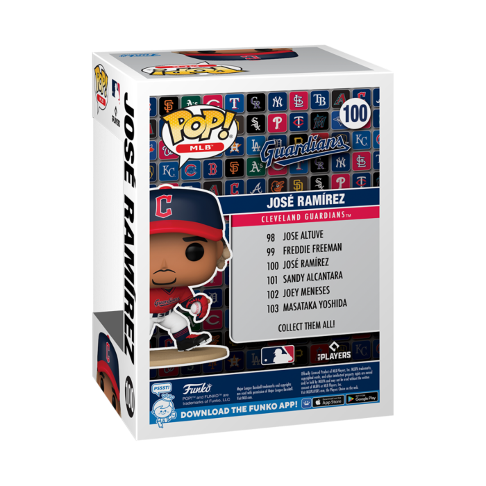 Funko Pop! - MLB Baseball - Jose Ramirez Cleveland Guardians #100 - Pop Basement