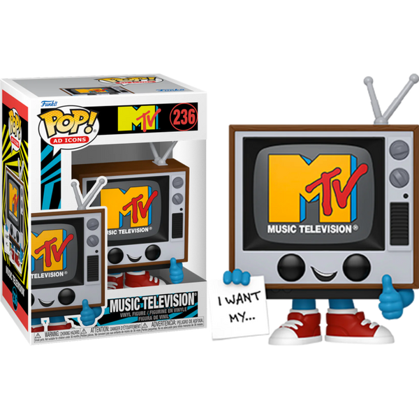 Funko Pop! Ad Icons - MTV - Music Television with MTV Logo #236 - Pop Basement
