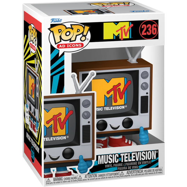 Funko Pop! Ad Icons - MTV - Music Television with MTV Logo #236 - Pop Basement