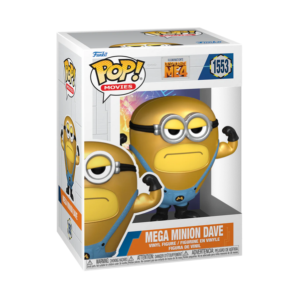 Funko Pop! Despicable Me 4 - Mega Minion Dave #1553 - Pop Basement