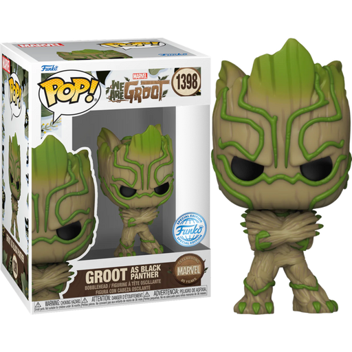 Funko Pop! Marvel 85th Anniversary - We Are Groot - Groot as Black Panther #1398 - Pop Basement