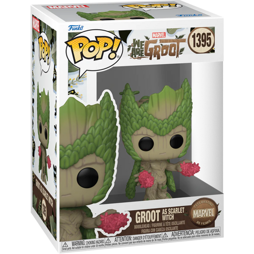 Funko Pop! Marvel 85th Anniversary - We Are Groot - Groot as Scarlet Witch #1395 - Pop Basement