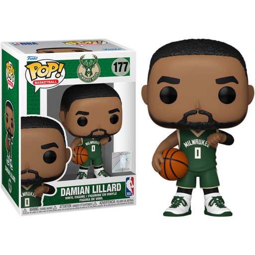 Funko Pop! NBA Basketball - Damian Lillard Milwaukee Bucks #177 - Pop Basement