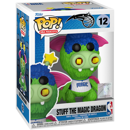 Funko Pop! NBA Basketball - Mascots - Stuff the Magic Dragon Orlando Magic #12 - Pop Basement