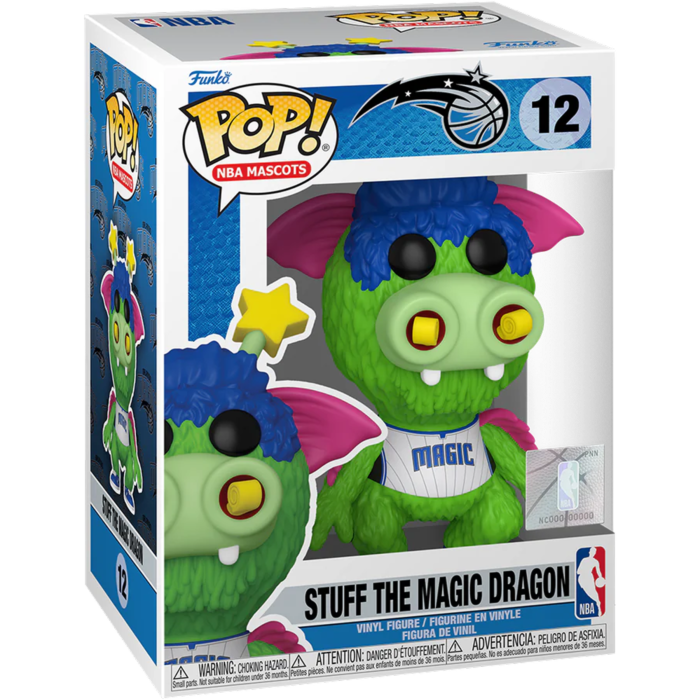 Funko Pop! NBA Basketball - Mascots - Stuff the Magic Dragon Orlando Magic #12 - Pop Basement