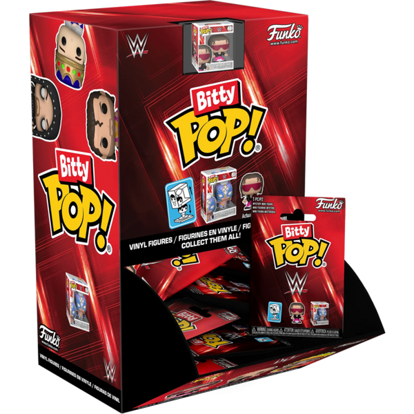 Funko Pop! WWE - Bitty Blind Bag - (Display of 36 Units) - Pop Basement