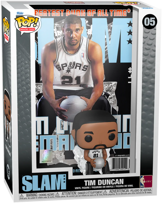 Funko Pop! NBA: Basketball - Tim Duncan SLAM #05 - Pop Basement