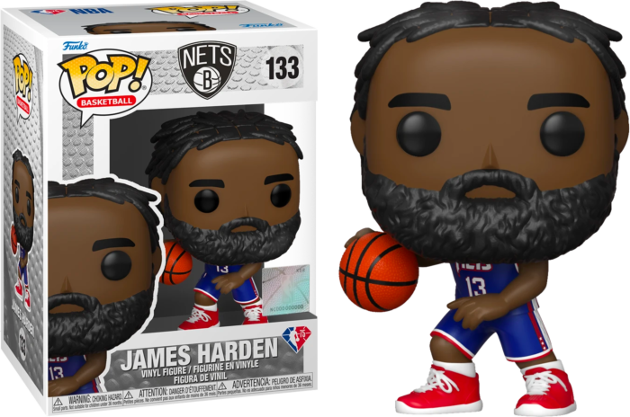 Funko Pop! NBA Basketball - James Harden Brooklyn Nets 2021 City Edition Jersey #133 - Pop Basement
